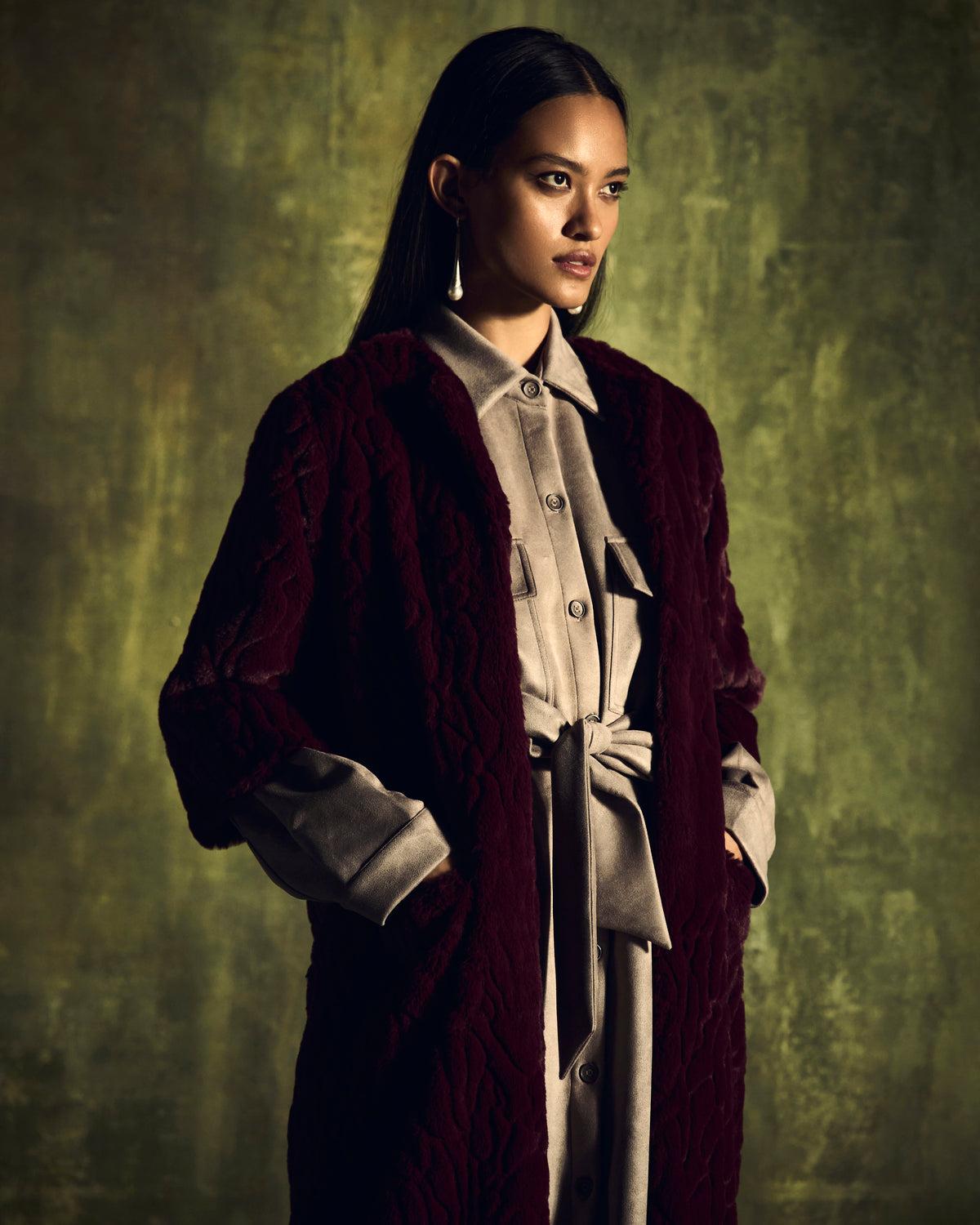 LONG OVERCOAT IN FUR, a product by cuin
