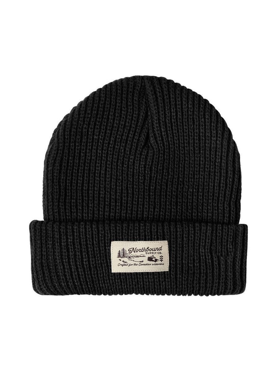 Canadian Wilderness Beanie - Black, a product by Northbound Supply Co.