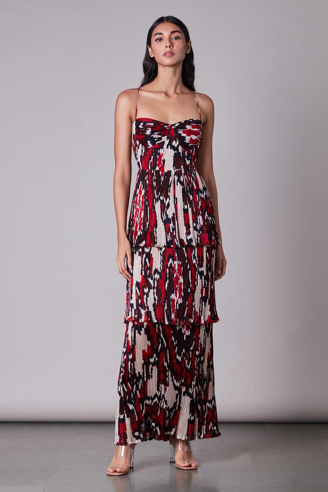 Three tier maxi dress, a product by Saaksha & Kinni 