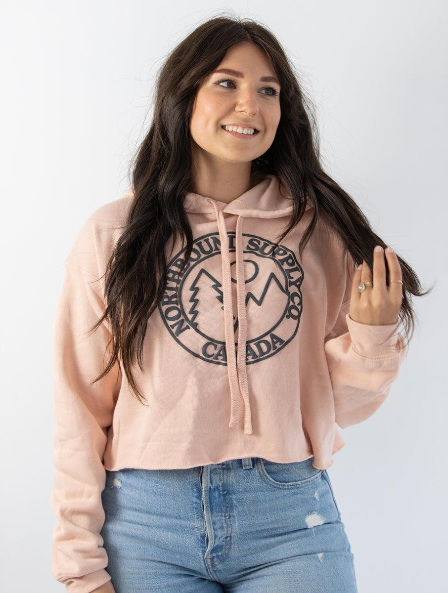 Wilderness Puff Print Cropped Hoodie, a product by Northbound Supply Co.