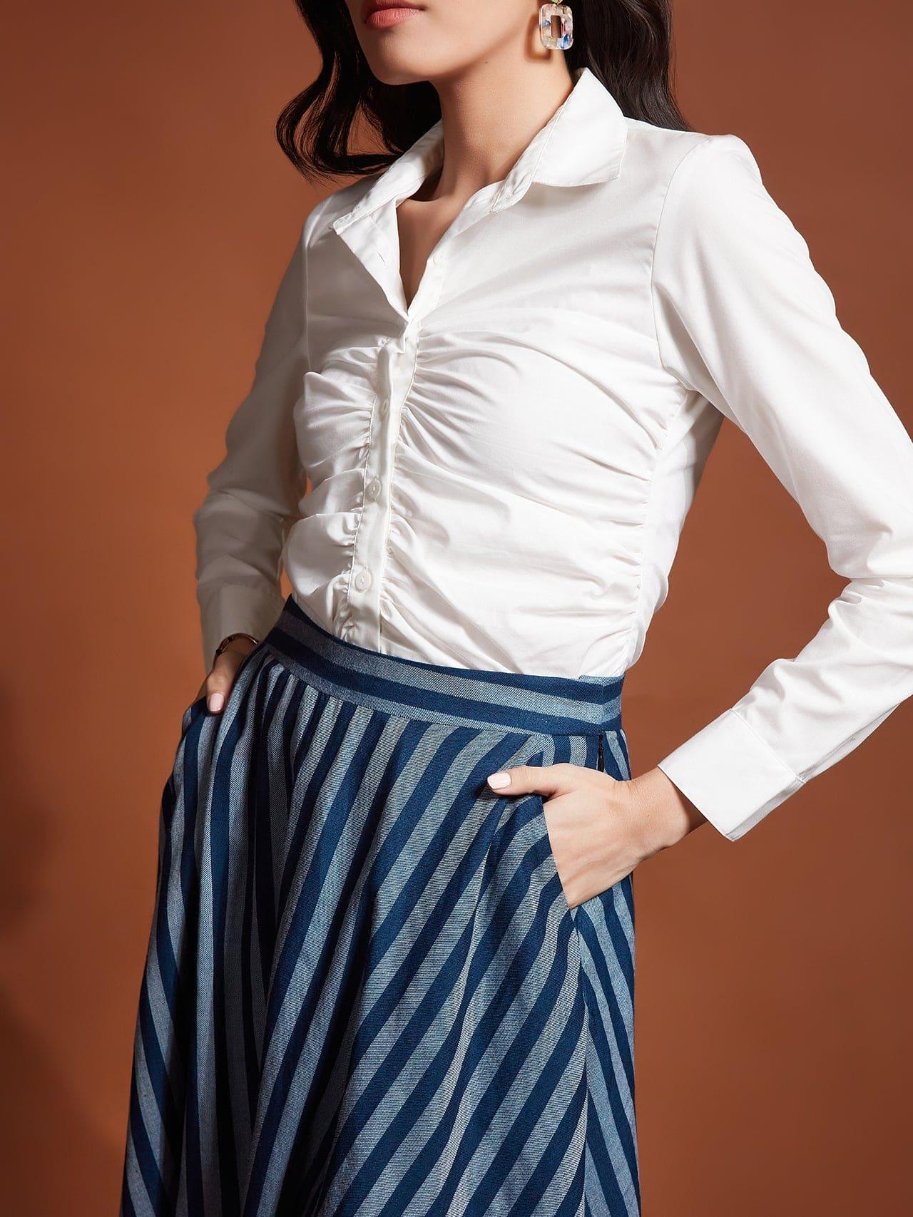 White Bustier Shirt, a product by tara and i