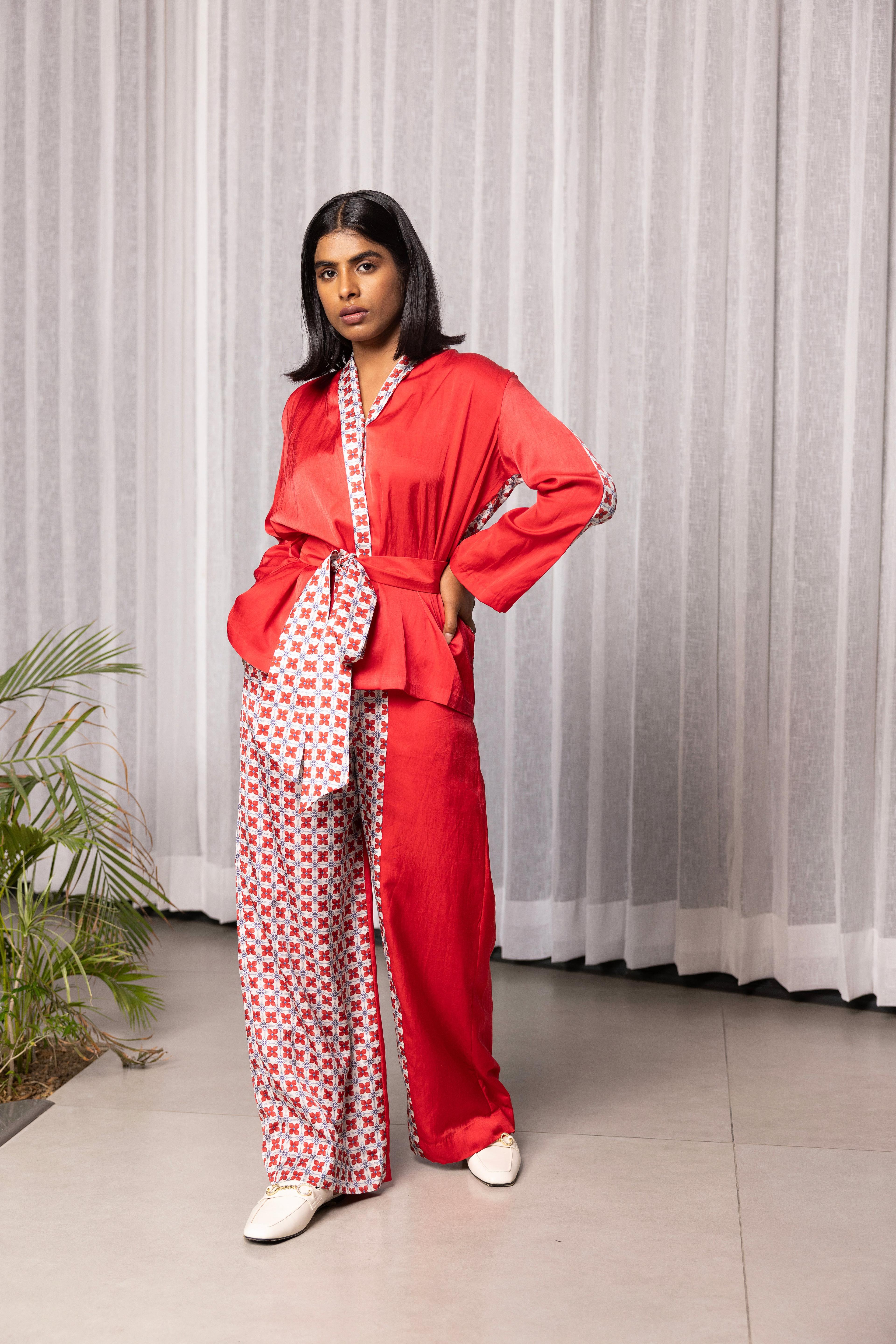 Amaryllis overlay Co-ord, a product by Studio Surbhi