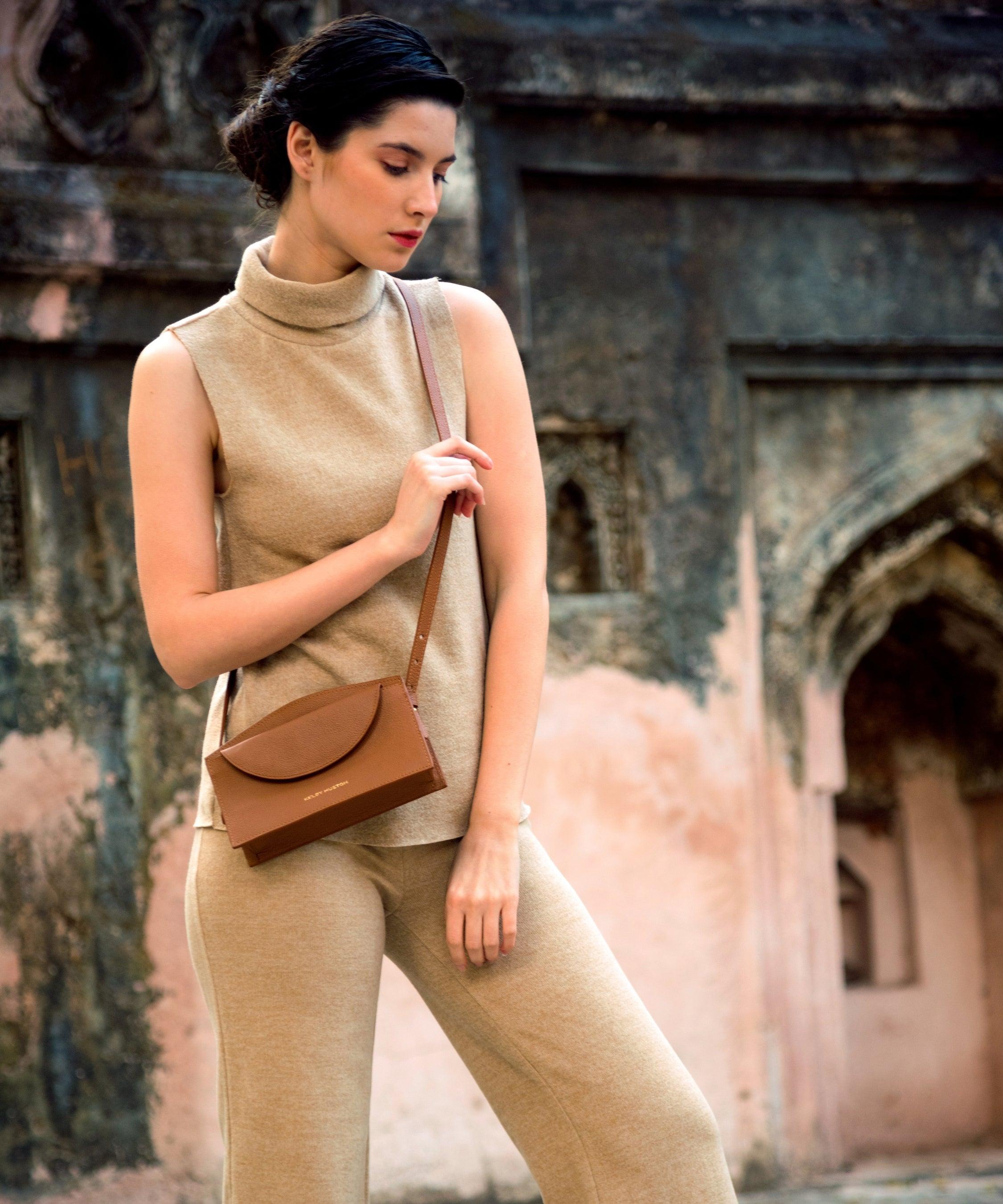 ASTER CROSSBODY BAG - TAN, a product by Kelby Huston